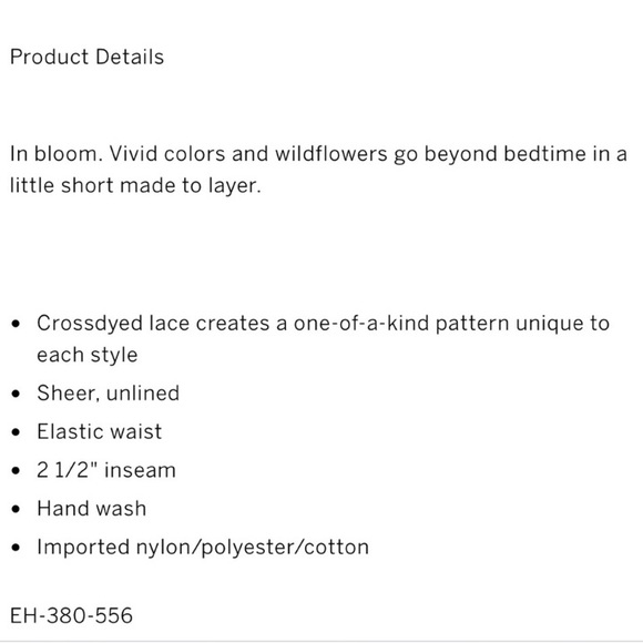 NIP Victoria’s Secret Flower Lace Shorts in Size Small - Picture 10 of 10